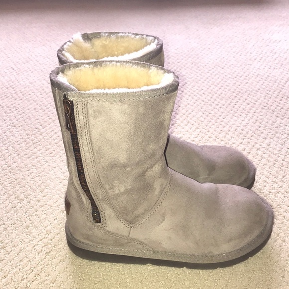 UGG Shoes - UGG Gray Zipper Boots